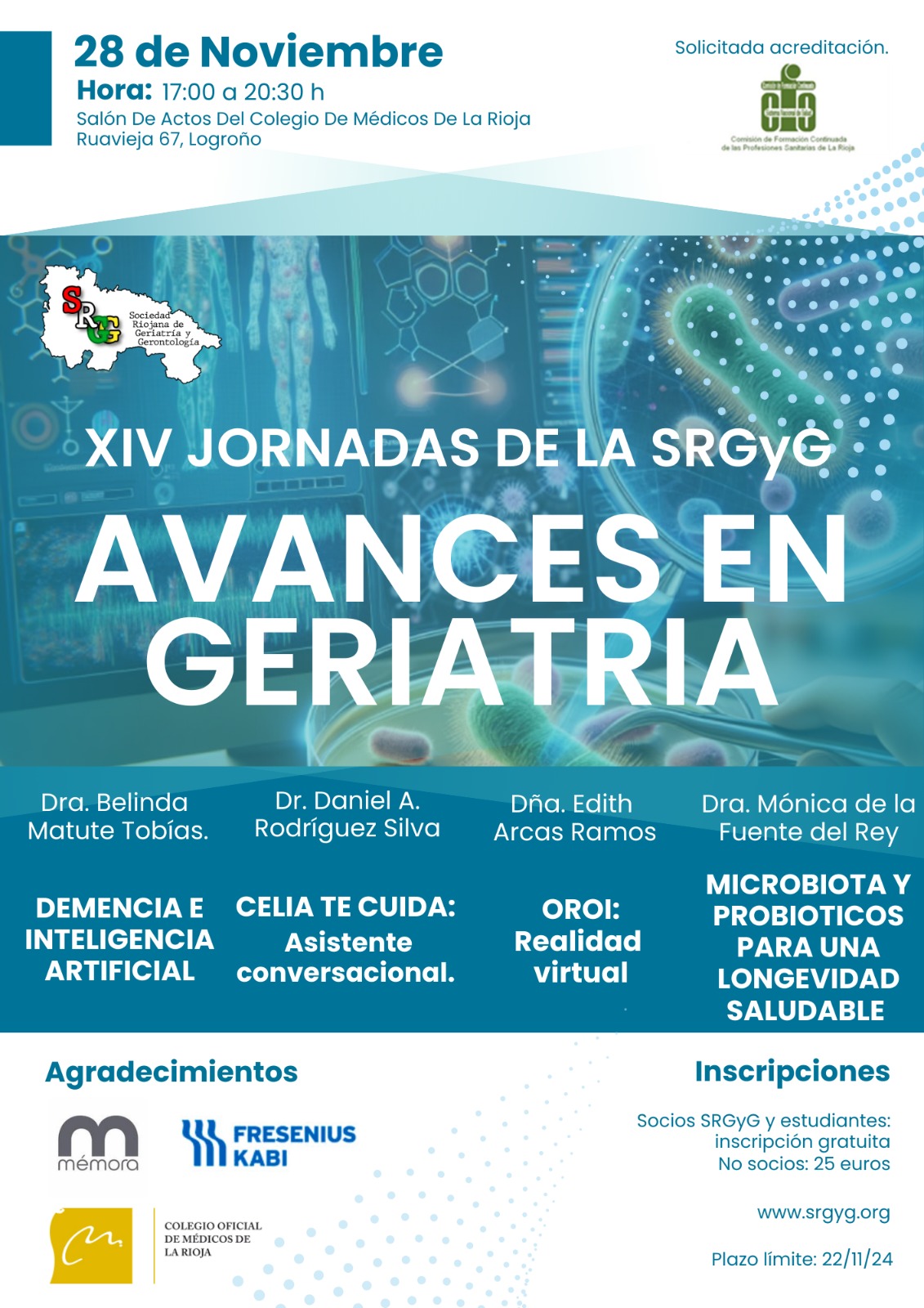 XIV Jornadas de la SRGyG. Avances en Geriatría