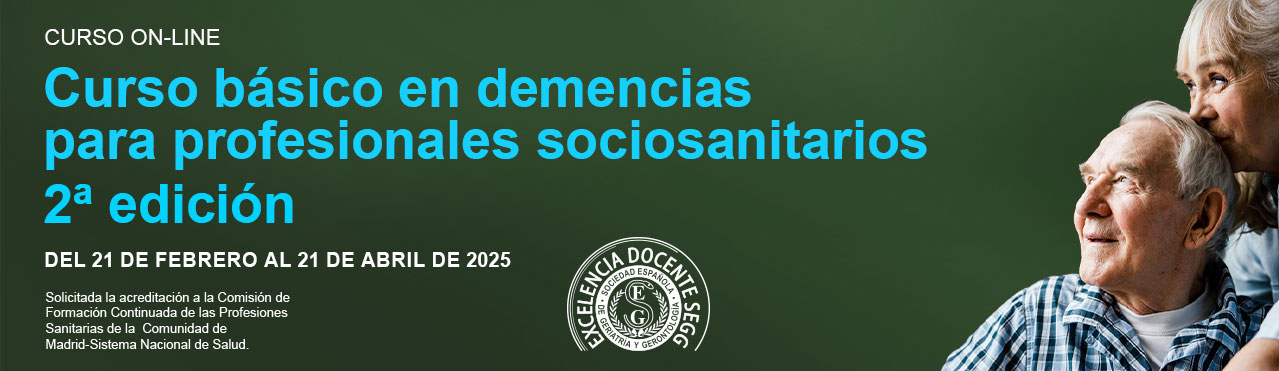 Curso básico en demencias para profesionales sociosanitarios edición 2