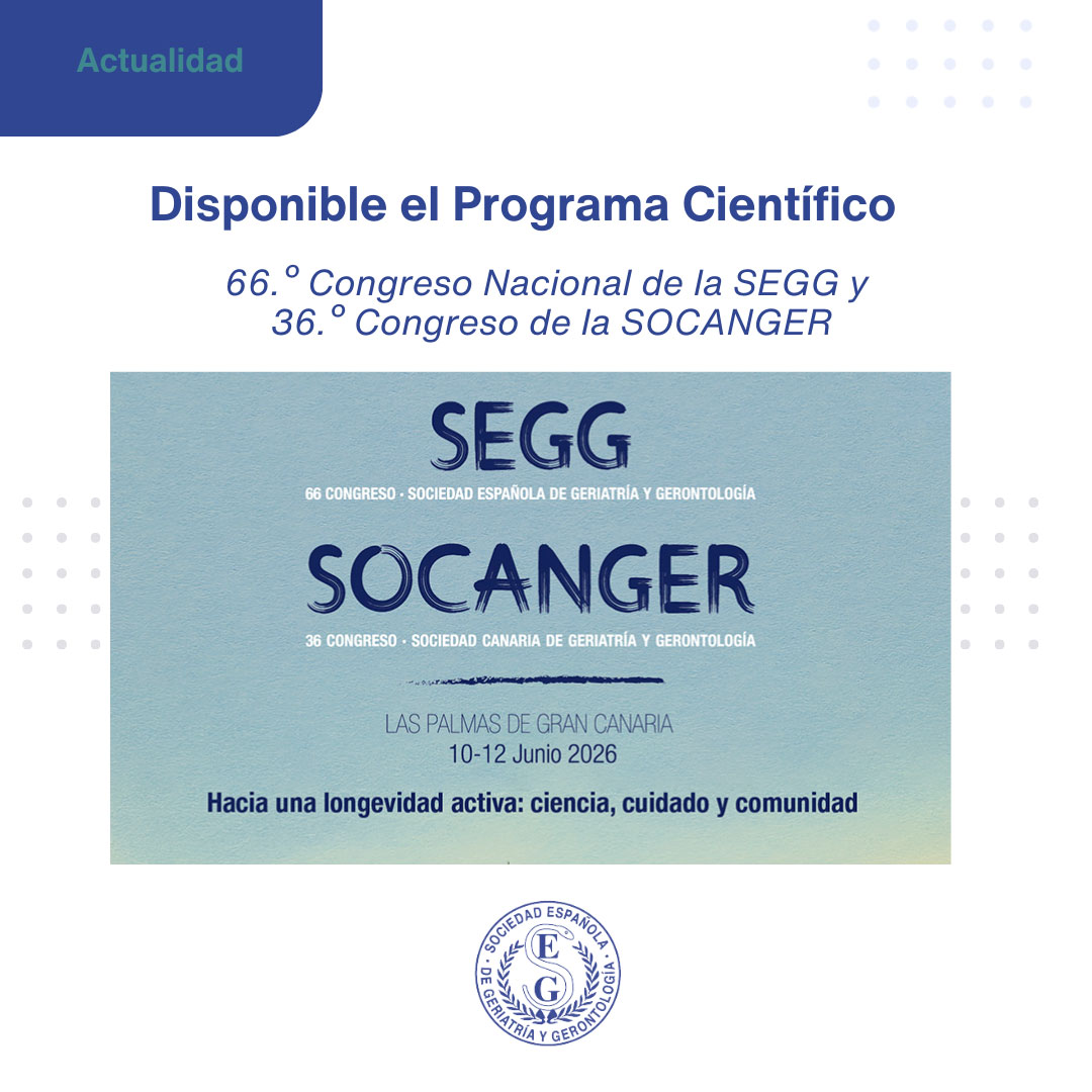 <p>Disponible el programa científico del 66.º Congreso Nacional de la SEGG y 36.º C